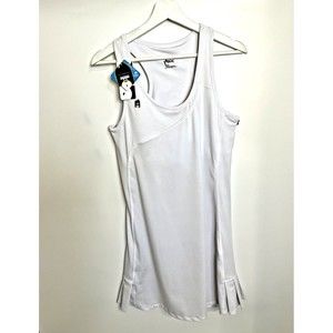 DUC Sports Womens Control Tennis Lawn Dress White Large UV Protection Stay Dry